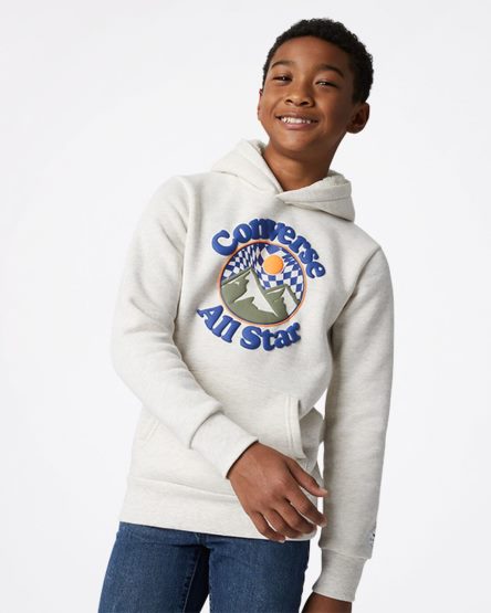 Sudadera Con Capucha Converse Into The Wild Fleece Pullover Niño Beige | PE 05827W